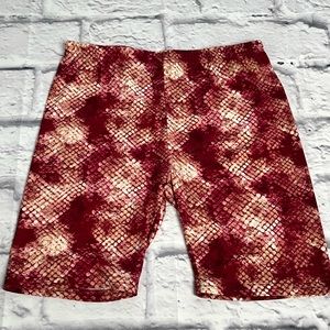 Bcbgeneration girls printed bicycle shorts new size large 12/14